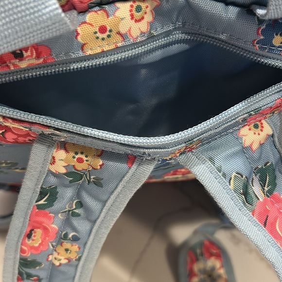 Original Cath Kidston London Backpack Bag Floral Flower Rose Print Adjustable - Picture 6 of 11